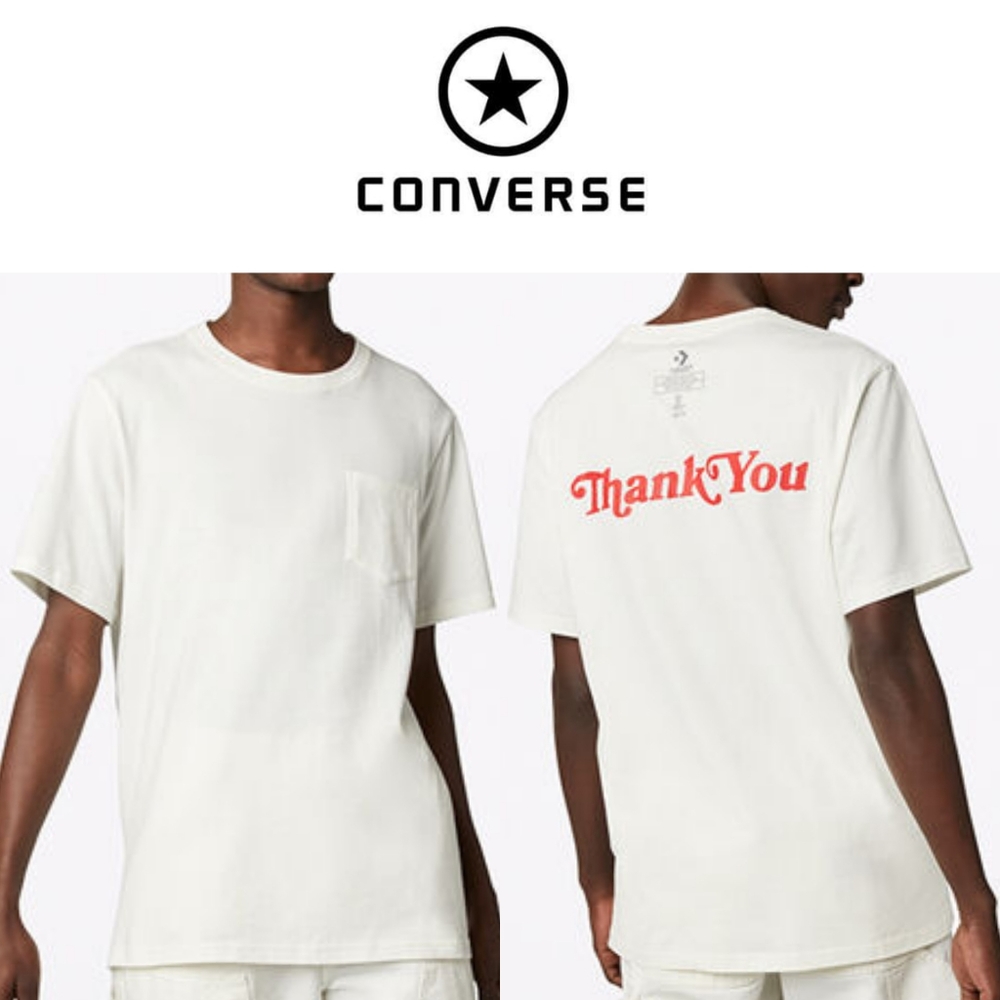 NWT Converse Renew reversible tshirt Thank You XS